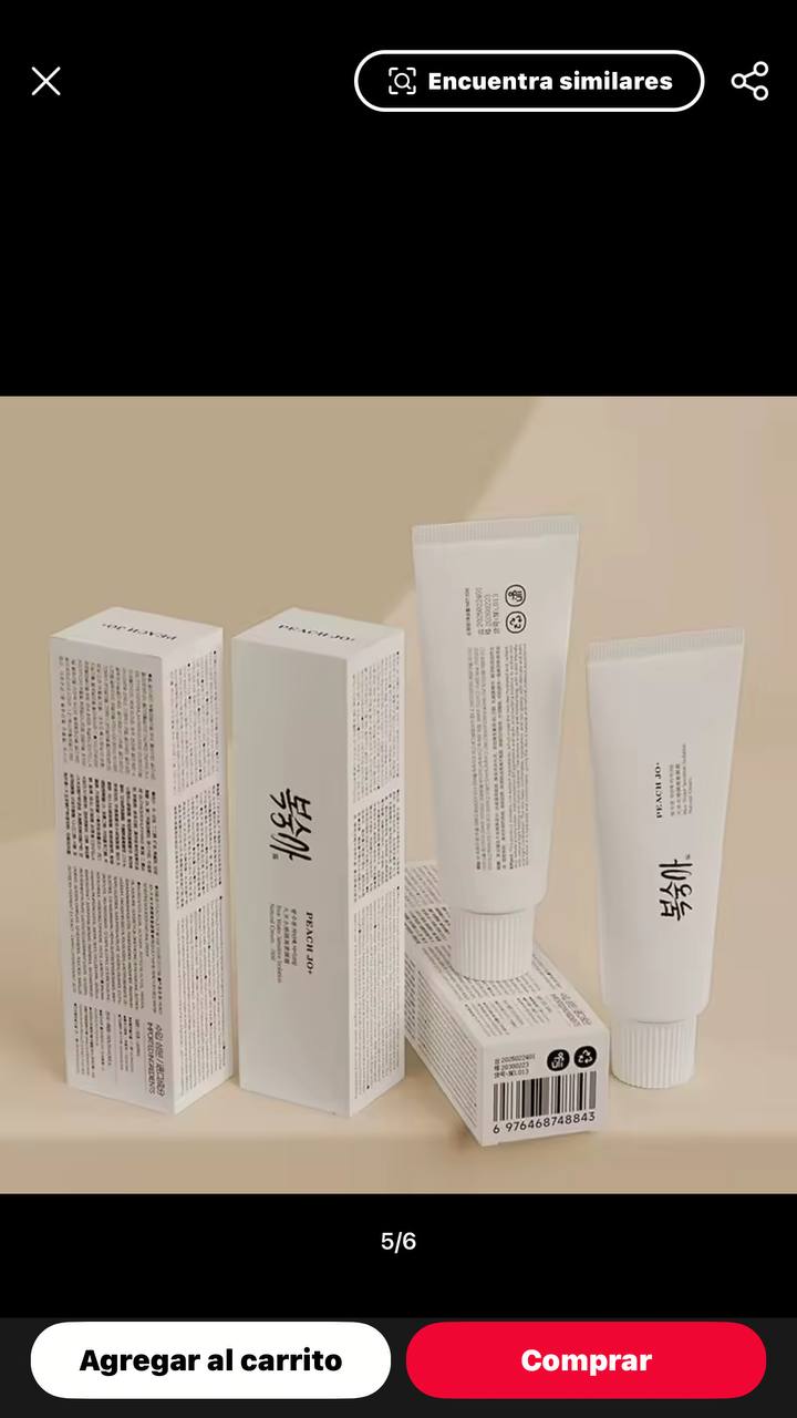 Crema coreana con extracto de arroz spf50+
